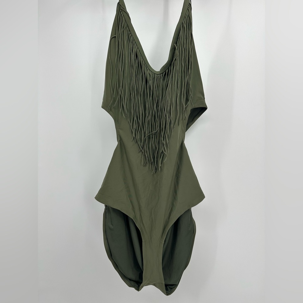 Forever 21+ Olive Green One Piece Swimsuit